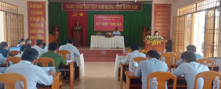 HĐND xã Tân Phong tổ chức Kỳ họp thứ ba khóa XII, nhiệm kỳ 2021 -2026